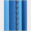 blaue Wendeltreppe